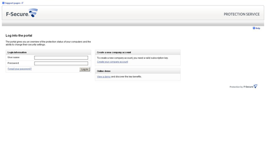 F Secure Protection Service For Business Standard VirusLogic